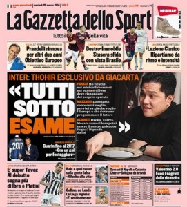 Inter. Erick Thohir, intervista Gazzetta: "Mercato? Dzeko, Torres o Morata"