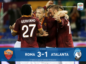 Roma - Atalanta 3-1 all'Olimpico (foto LaPresse)