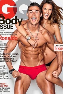 Cristiano Ronaldo e Alessandra Ambrosio nella copertina di GQ