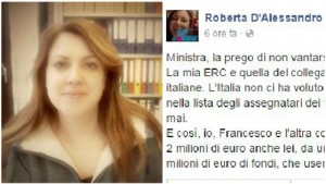 Ministra Stefania Giannini zittita da ricercatrice