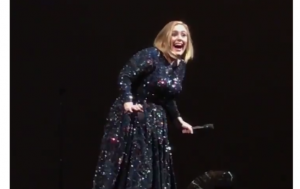 YOUTUBE Adele e le grida di terrore al concerto in Messico: "C'è un fot*** pipistrello"